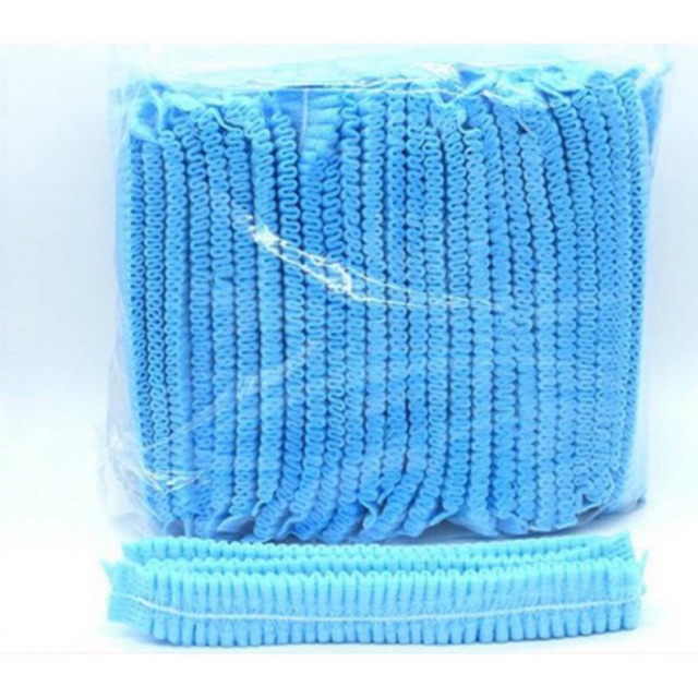 Nón giấy con sâu nón trùm tóc mũ phẫu thuật giấy y tế trùm đầu chùm đầu bao tóc bịch 100 cái
