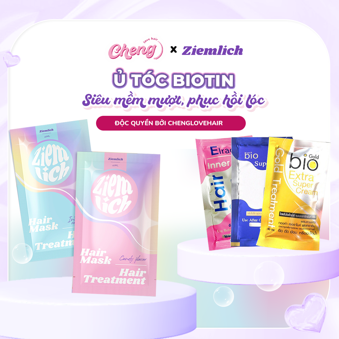 Ủ tóc Biotin Ziemlich ủ Bio Gold siêu mềm mượt phục hồi tóc | Chenglovehair Chenglovehairs