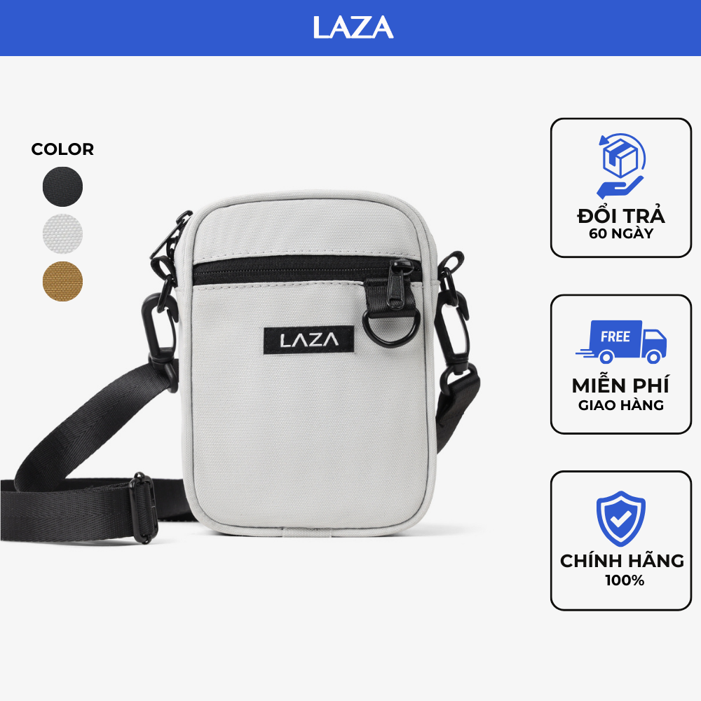 Túi đeo chéo nam nữ LAZA Sanctis Bag 595 - Thiết kế trượt nước cao cấp - Bảo hành chính hãng