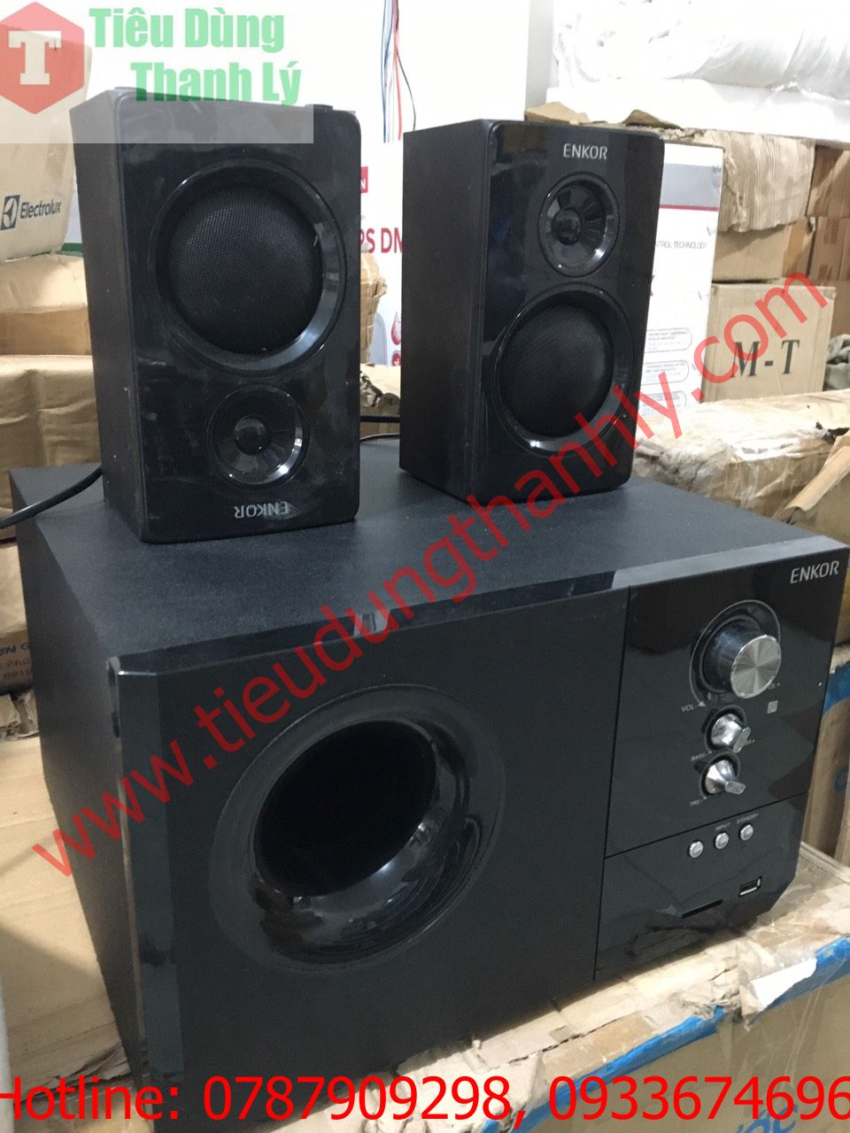 Loa vi tính bluetooth enkor s2880 đen - 2.1 - hàng trưng bày