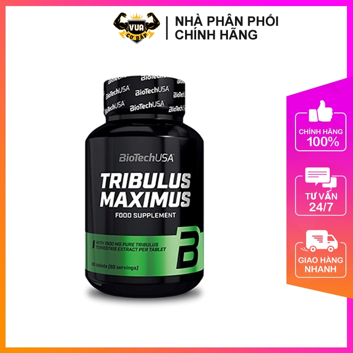 Hỗ trợ tăng Testosterone tự nhiên Tribulus maximus BiotechUSA 90 viên