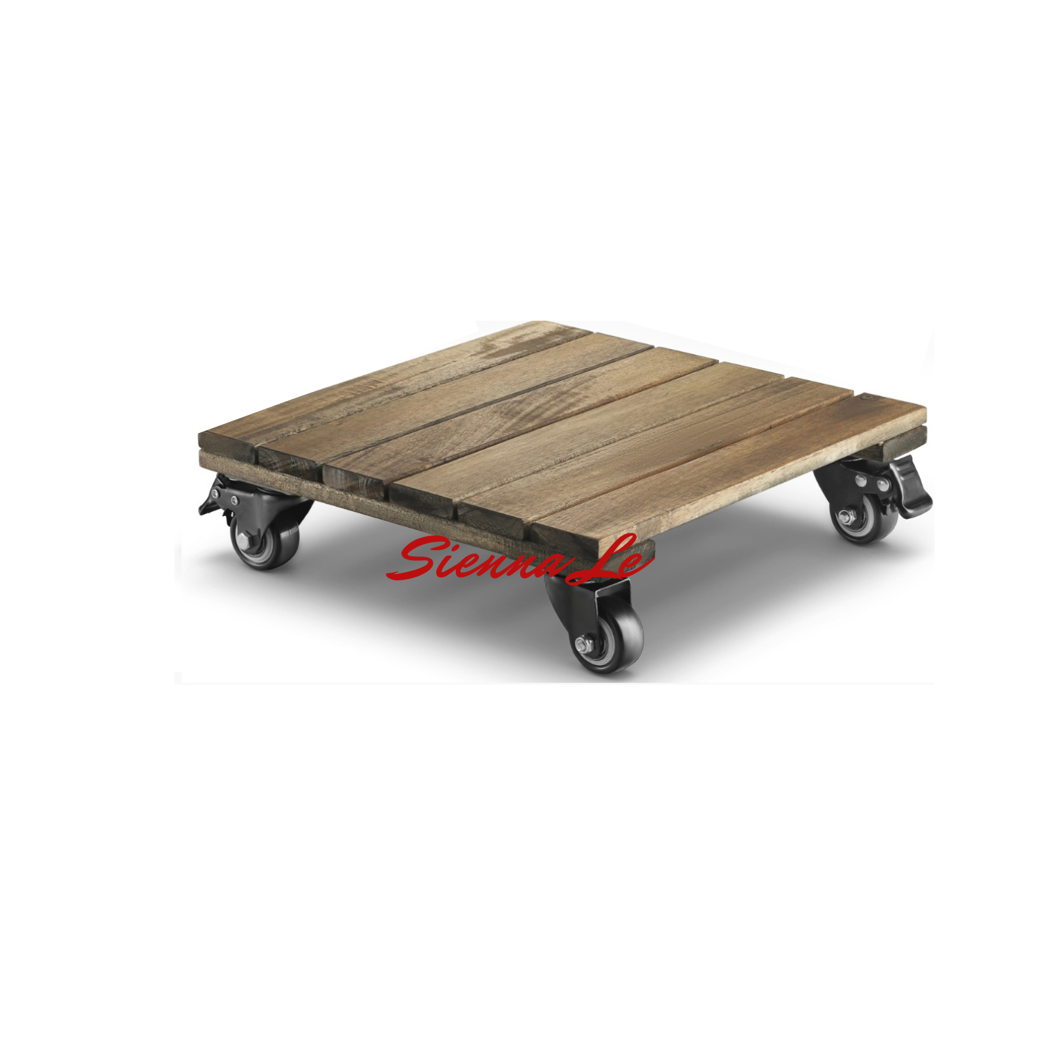 [Sienna Le] Đế Lót Vuông Nâng Chậu Cây Chậu Hoa Di Động Có Bánh Xe 30cm
