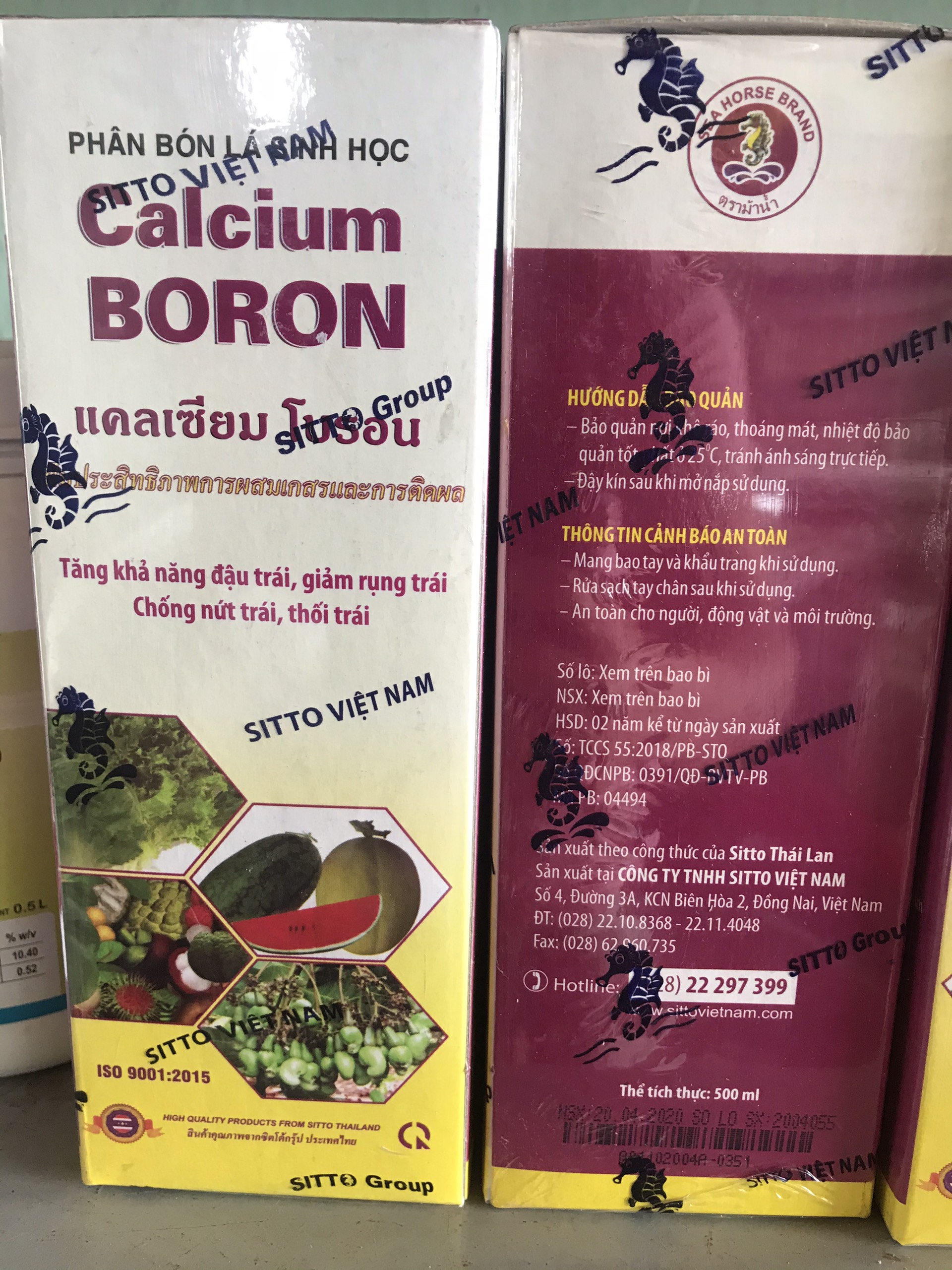 Phân bón canxi bo giúp tăng khản năng thụ phấn, giảm rụng trái, dai cuống- Canxibo SITTO THÁI LAN