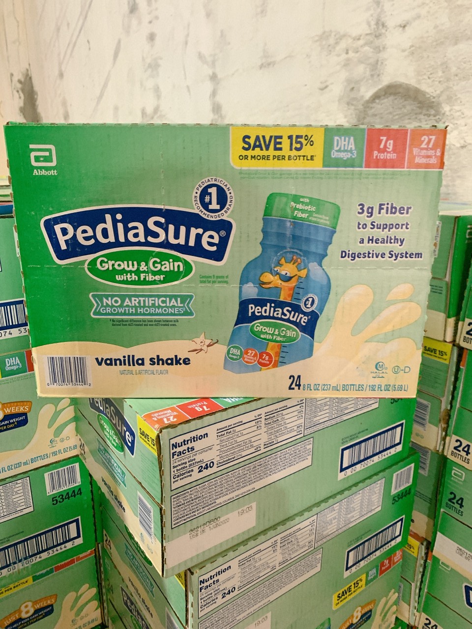 Sữa nước Pediasure Fiber -thùng 24 chai 237ml - Hàng Mỹ