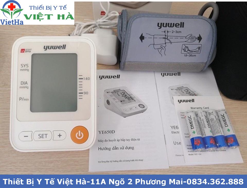 Máy đo huyết áp có giọng nói tiếng việt yuwell ye650d