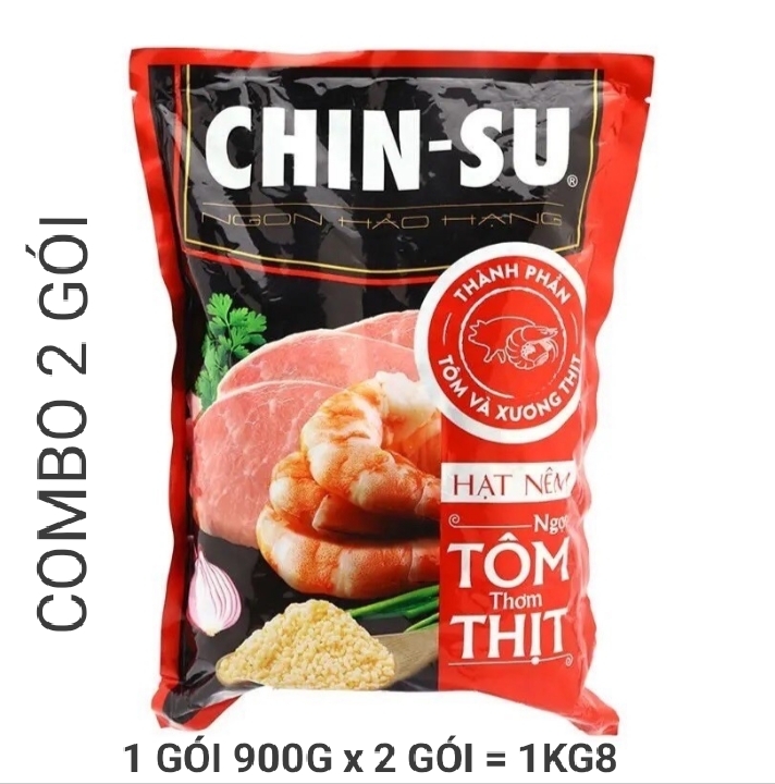 [HCM]Combo 2 gói Hạt Nêm Chinsu 900g