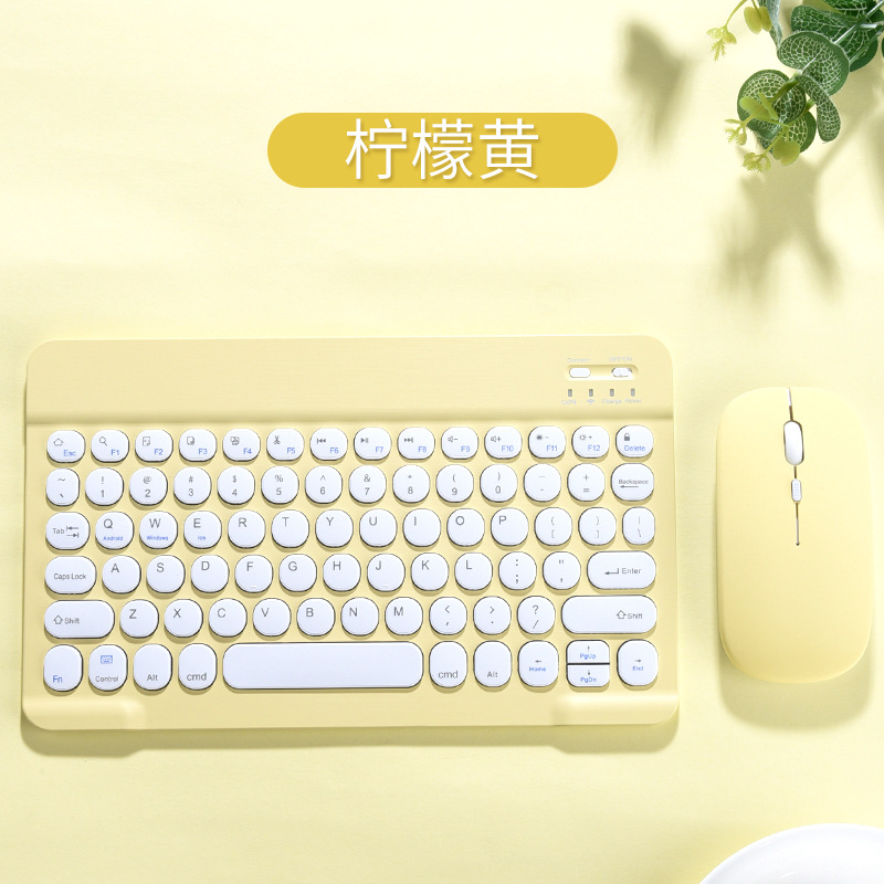 # Áp Dụng Bàn Phím Nắp Phím Tròn Bàn Phím Và Chuột Bluetooth Không Dây Bộ Điện Thoại Di Động Bàn Phím Bluetooth Di Động Mini Máy Tính Bảng