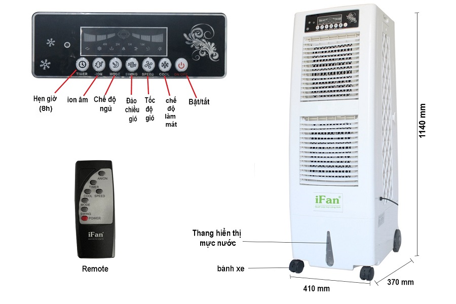 QUẠT LÀM MÁT HƠI NƯỚC IFAN-400