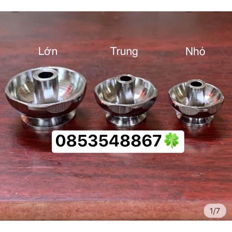 Chén Dầu Inox Chống Kiến Móc Lồng Chim- Đủ Size .