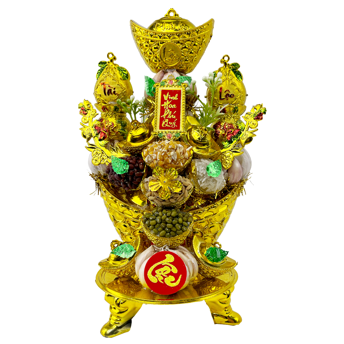 Tháp tỏi ông địa chưng ngày tết mang tài lộc may mắn cho gia chủ - GD0601