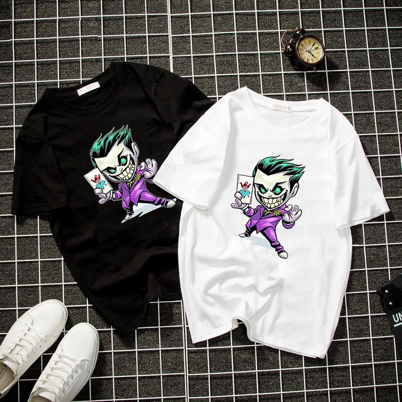 Áo thun unisex in hình joker vải dày mịn đẹp DEALT1903