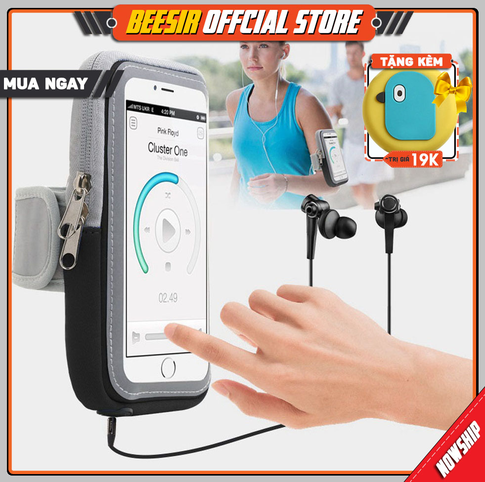 Túi Đeo Tay Chạy Bộ Chống Thấm Nước, Đựng Điện Thoại 6 - 7 inch Màn Hình Cảm Ứng Cao Cấp