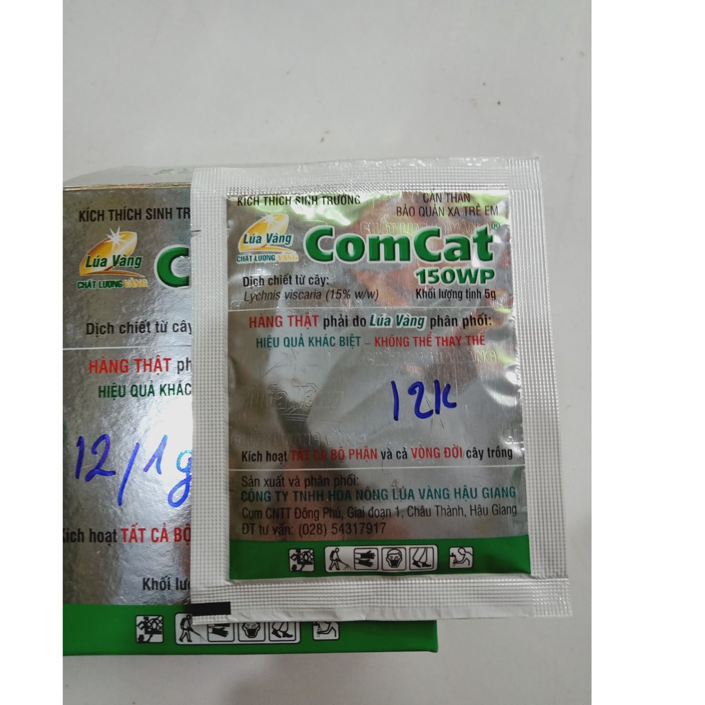 1 Gói - Comcat150WP - Kích Thích Sinh Trưởng-ức chế bệnh vàng lùn, lùn xoắn lá...giúp cây phục hồi khi bị bệnh