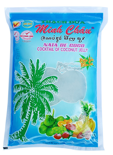 Thạch dừa bến tre minh châu 1kg/túi thanh mát, giải khát mùa hè - đồ ăn vặt