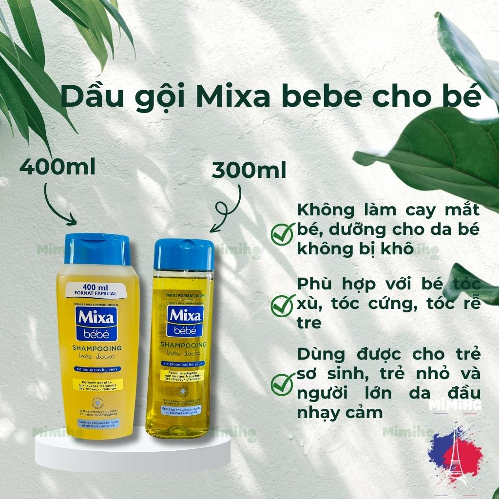 Dầu gội Mixa Bebe dành cho bé giúp bảo vệ da đầu và mái tóc mềm mượt