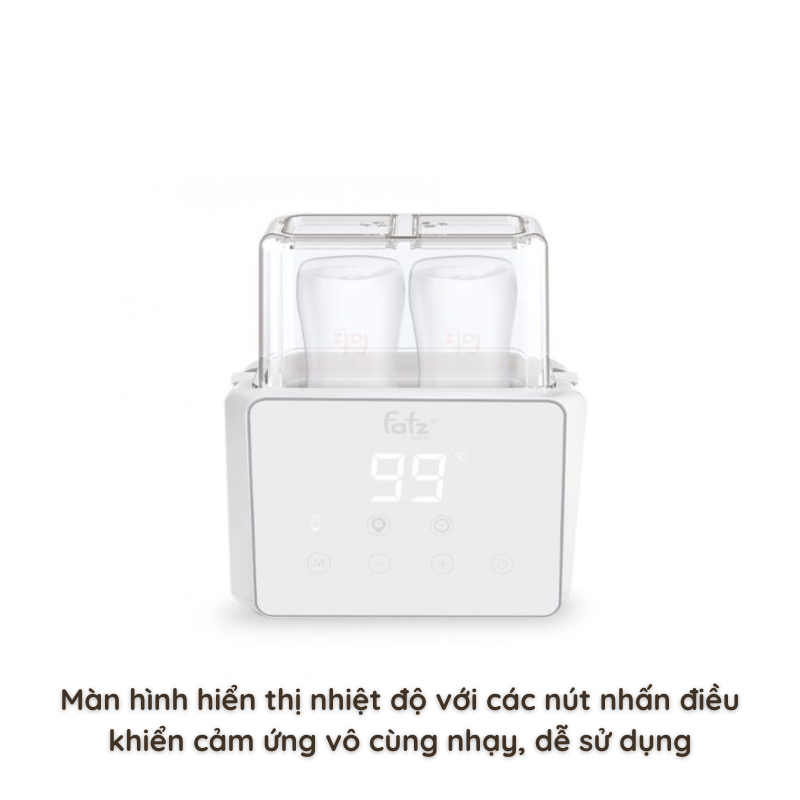 Máy hâm sữa tiệt trùng 2 bình điện tử Fatz Baby Duo 3 FB3093VN