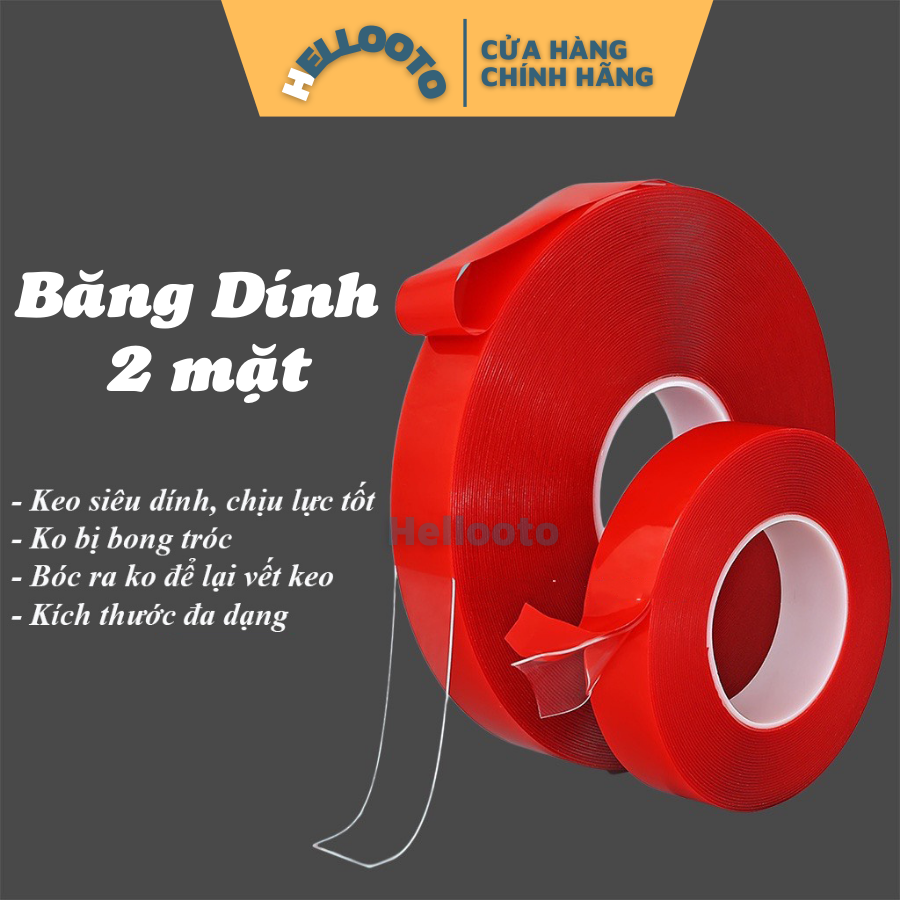 Cuộn băng keo 2 mặt, băng dính 2 mặt 3.M bản 0.8 cm, chuyên dán đồ chơi phụ kiện ô tô, giúp dán đồ thêm chắc chắn hơn , nhanh hơn , dễ dàng tiện dụng