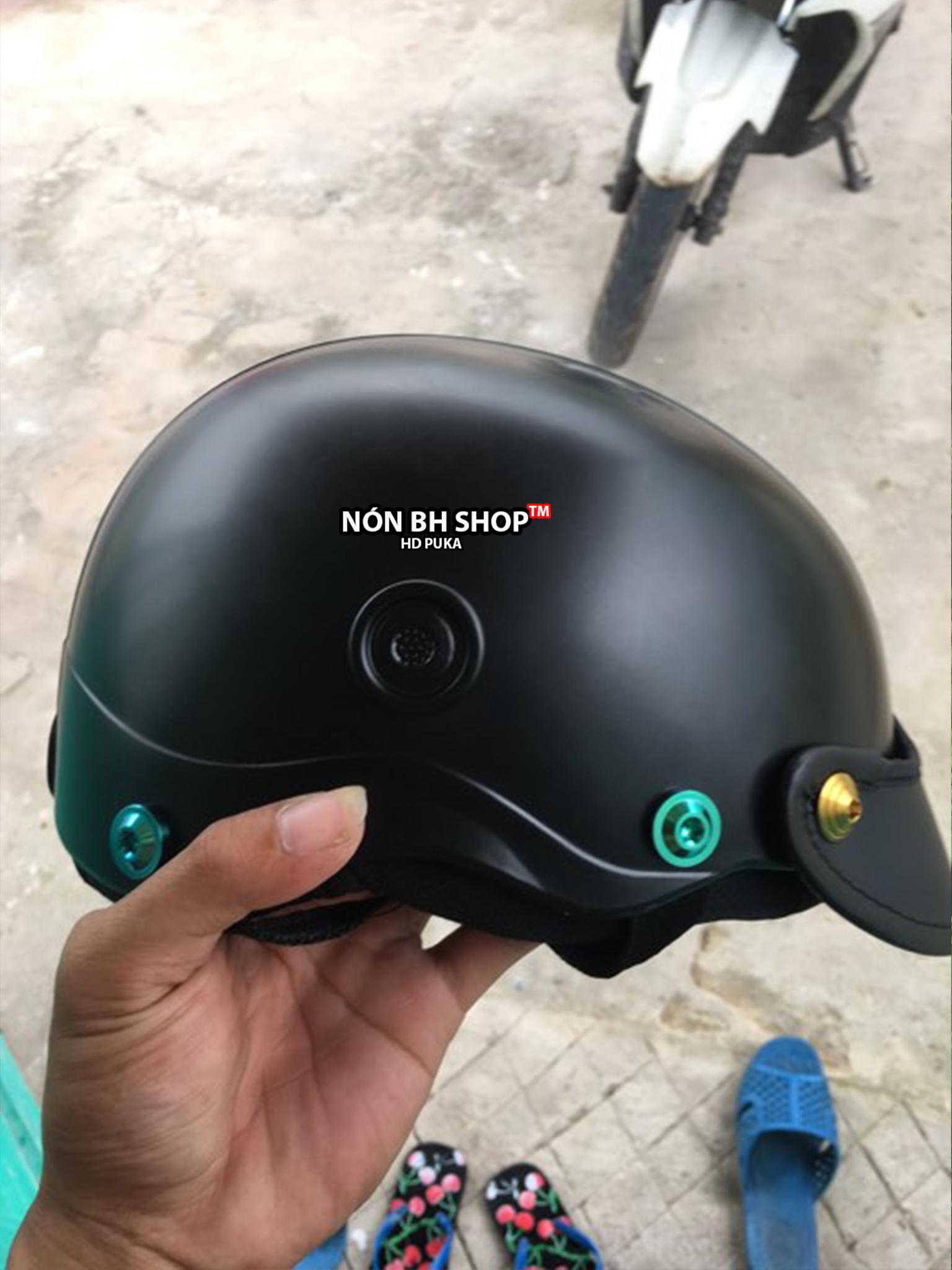 Nón sơn gắn ốc titan gr5 hình thật từ shop 7 ( sl 1 nón + ốc )