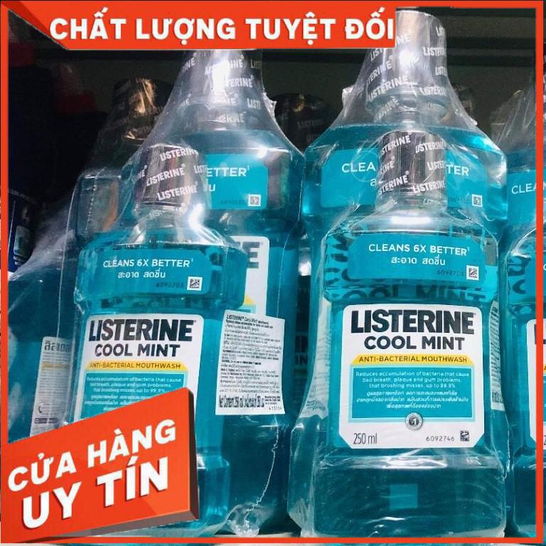 (Combo 2 Chai) Nước Xúc Miệng Listerine 750ml Kèm 250ml Thái Lan , Trắng Răng , Hơi Thở Thơm Mát