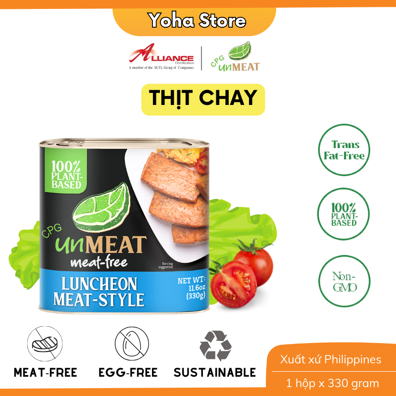 Chay Thịt Chay Burger Chay Unmeat 330g Nhập Khẩu Trực Tiếp Từ Philippines