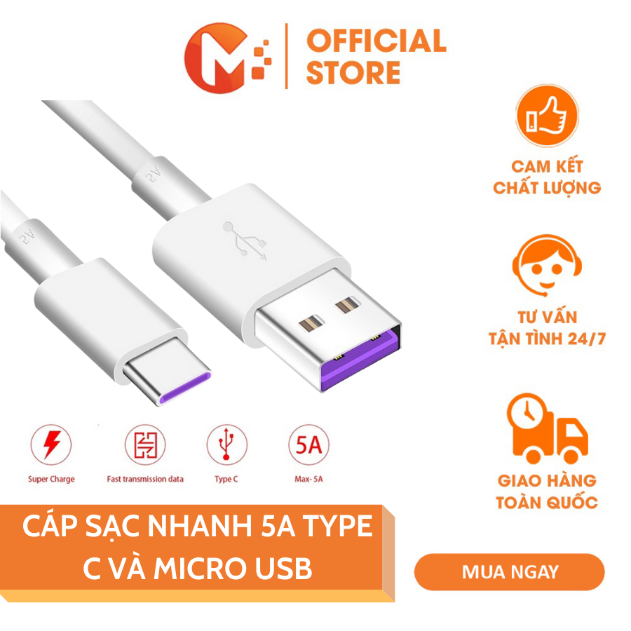[HCM]Cáp Sạc Nhanh 5A Type C Và Micro USB Android 2 in 1 Sạc Và Truyền Dữ Liệu Bọc Nhựa Deo Dai Chống Gãy Gập cáp sạc nhanh Samsung Xiaomi Oppo cáp sạc nhanh Type C Micro Usb dài 2 mét dây cáp sạc nhanh 3A cáp sạc truyền hình ảnh file Mikatek