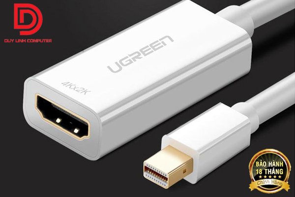 Cáp chuyển Mini Displayport, Thunderbolt sang HDMI dài 20cm hỗ trợ 4k Ugreen 40360