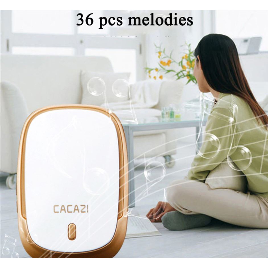Chuông cửa không dây thông minh cacazi - chuông cửa báo khách - gd140