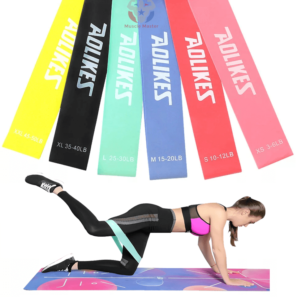 Dây kháng lực aolikes 6 dây - tập gym mông tại nhà