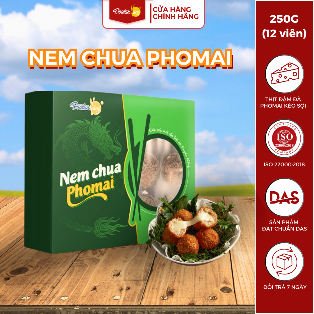 Nem chua rán phô mai 250G - Đôi đũa vàng.