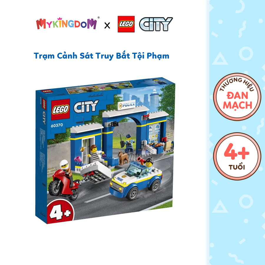 Đồ Chơi Lắp Ráp LEGO City Trạm Cảnh Sát Truy Bắt Tội Phạm 60370 172 chi
