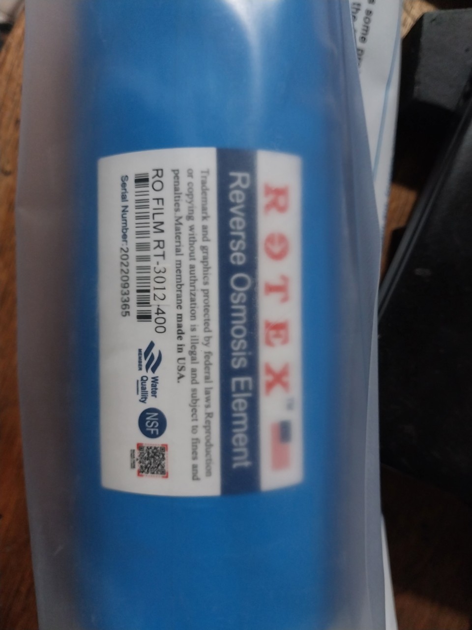 Màng lọc ro film 3012 - 400g lưu lượng 60lit/giờ