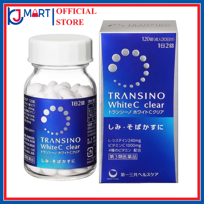 VIÊN UỐNG TRẮNG DA GIẢM NÁM TRANSINO WHITE C CLEAR 60 VIÊN