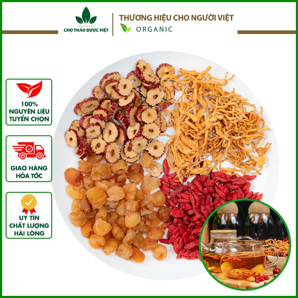 Trà đông trùng hạ thảo mix sẵn