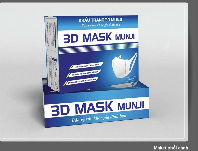 1 Túi 10 Khẩu trang 3D Mask Masuji, Hàng Đẹp 3D
