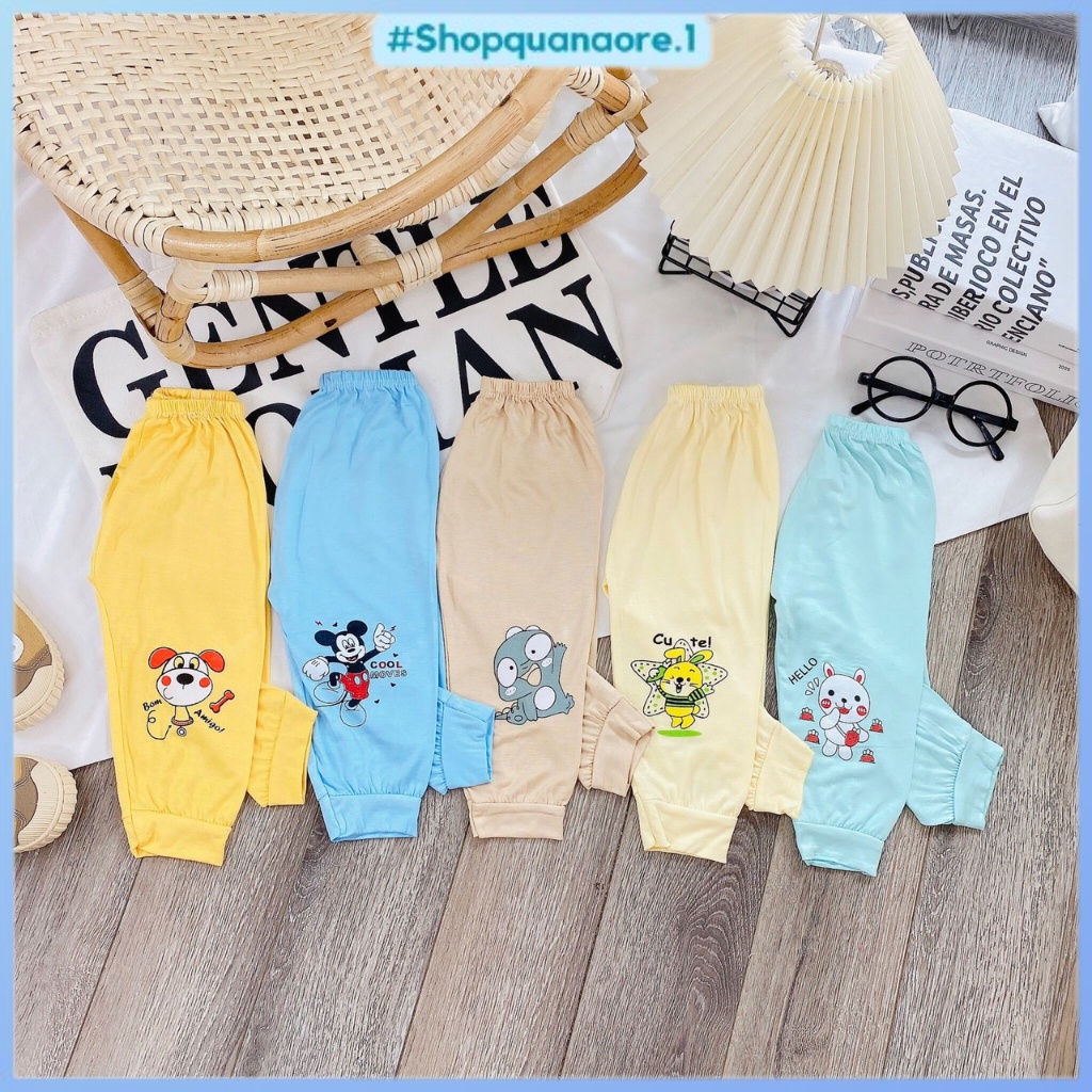 Quần dài cho bé trai và bé gái MINKYMOM chất thun lạnh mềm mịn cho bé mặc