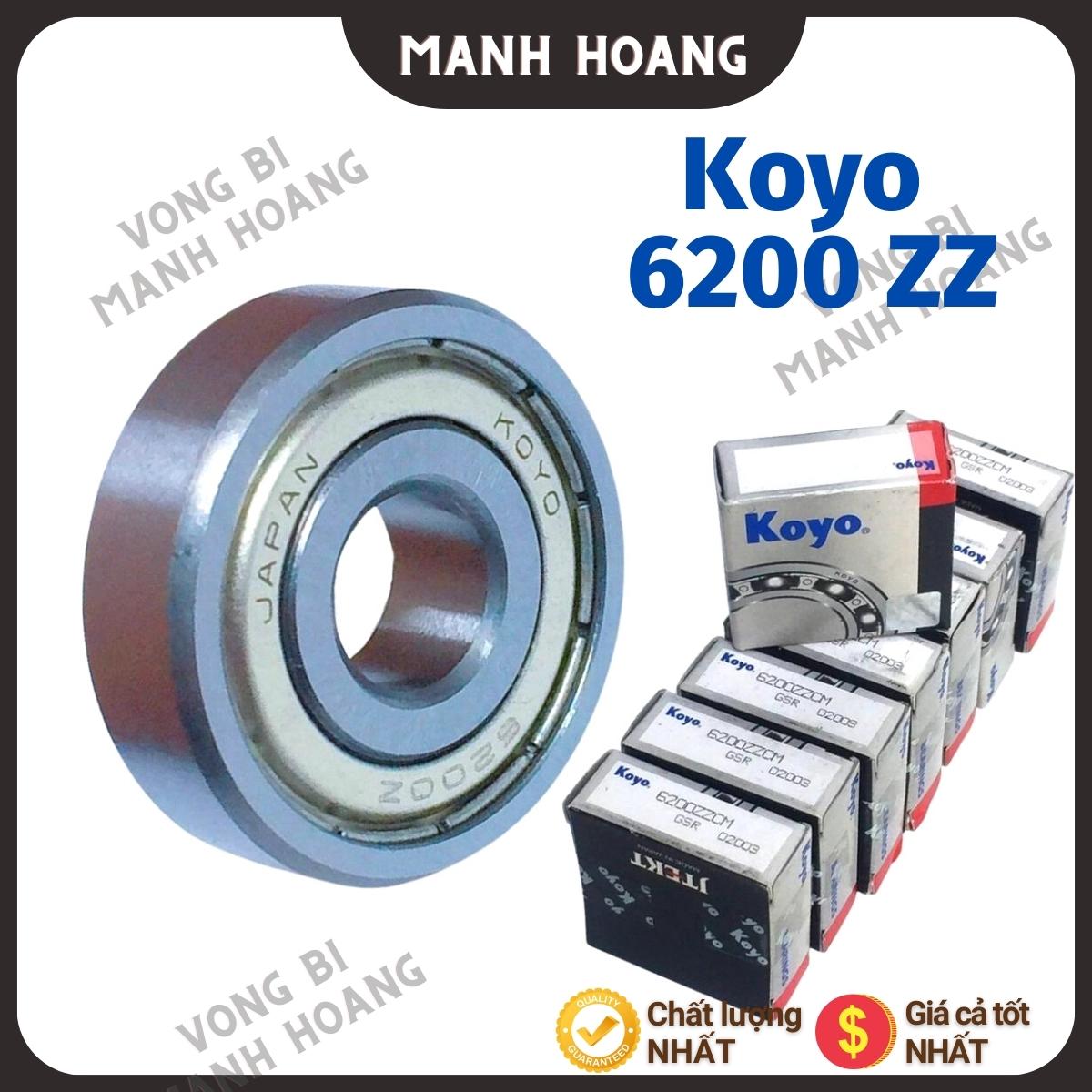 Vòng bi, bạc đạn 6200 ZZCM KOYO, tiêu chuẩn quốc tế, chất lượng cao, bền bỉ - Vòng bi Mạnh Hoàng