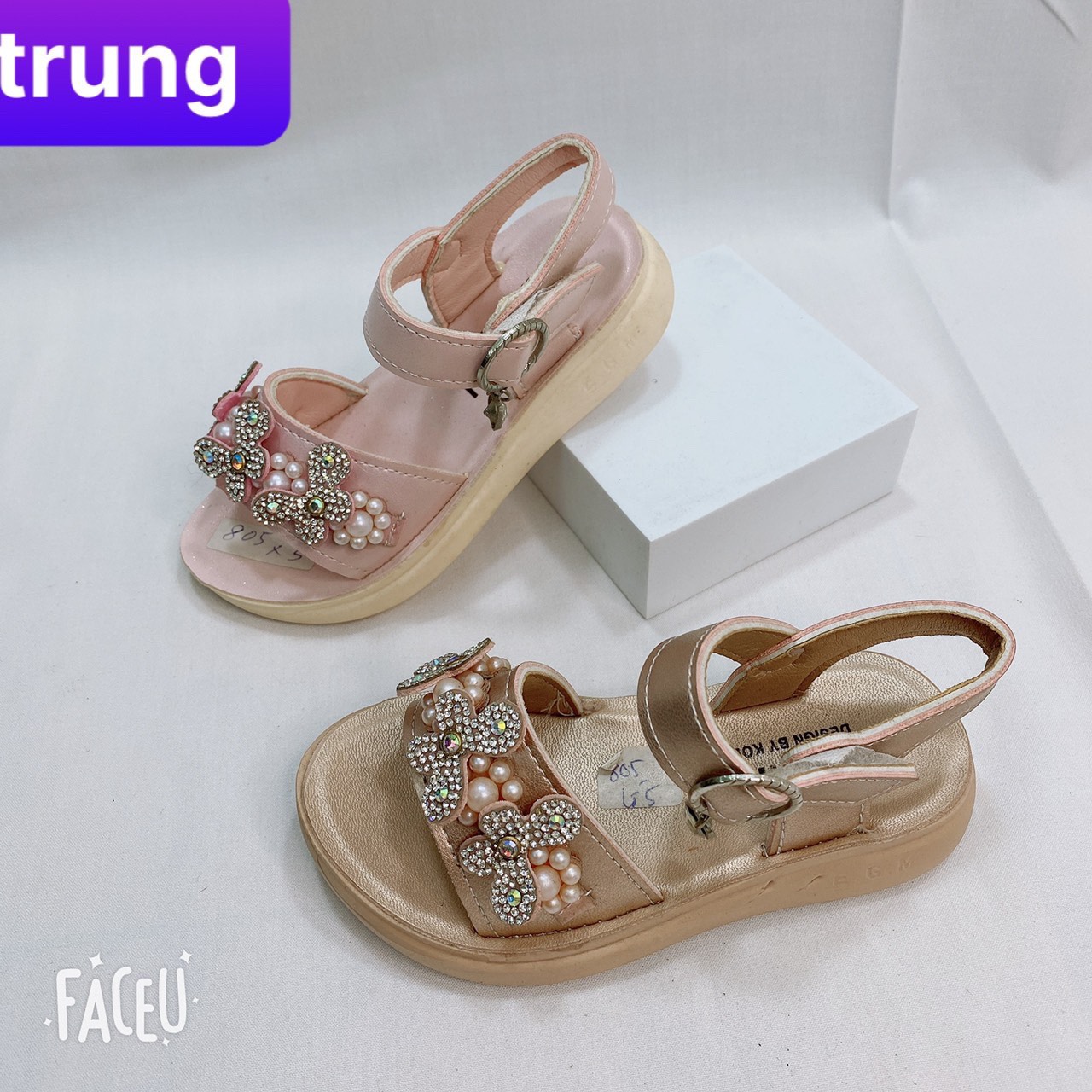 Dép sandal trẻ em khâu quai