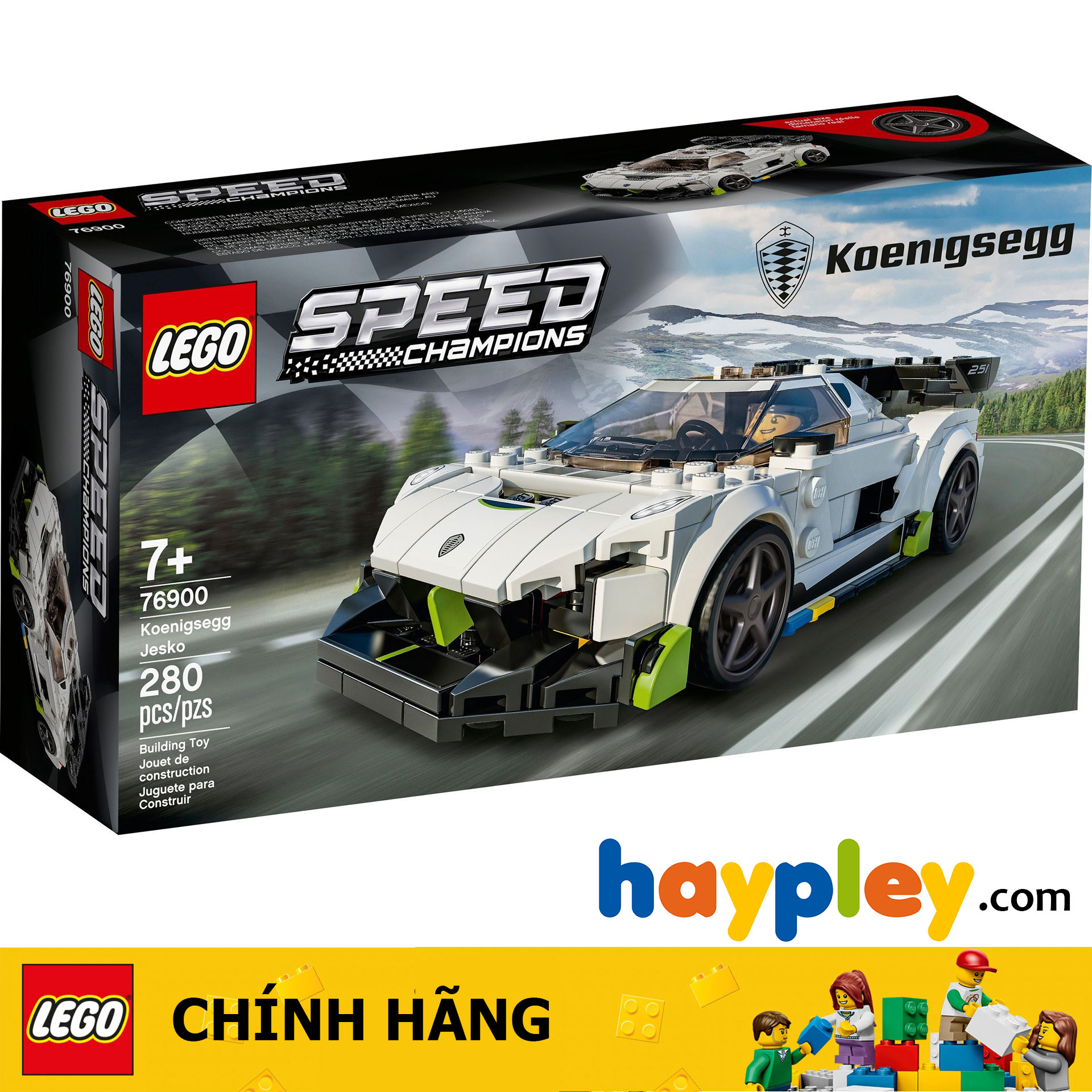 Lego speed champions 76900 city: siêu xe koenigsegg jesko