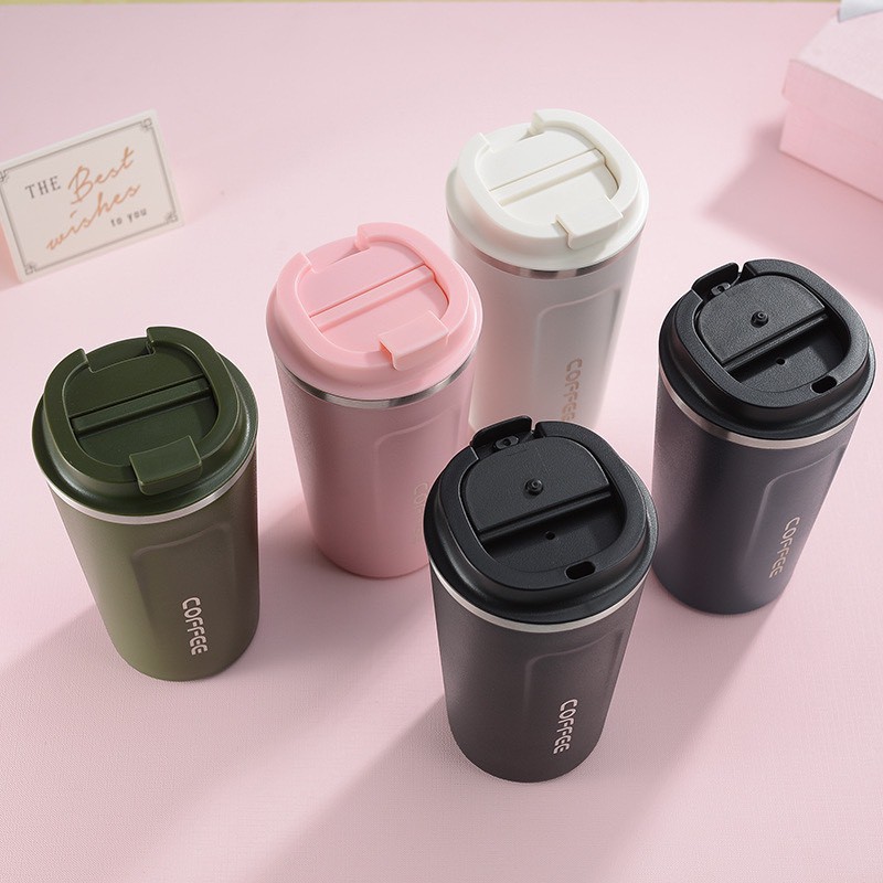 "Bình Giữ Nhiệt Khắc Tên Inox Nhập Khẩu Coffee Cao Cấp Giữ Nhiệt 6-8 Tiếng Bảo Hành 6 Tháng Rick Store" - 380ml