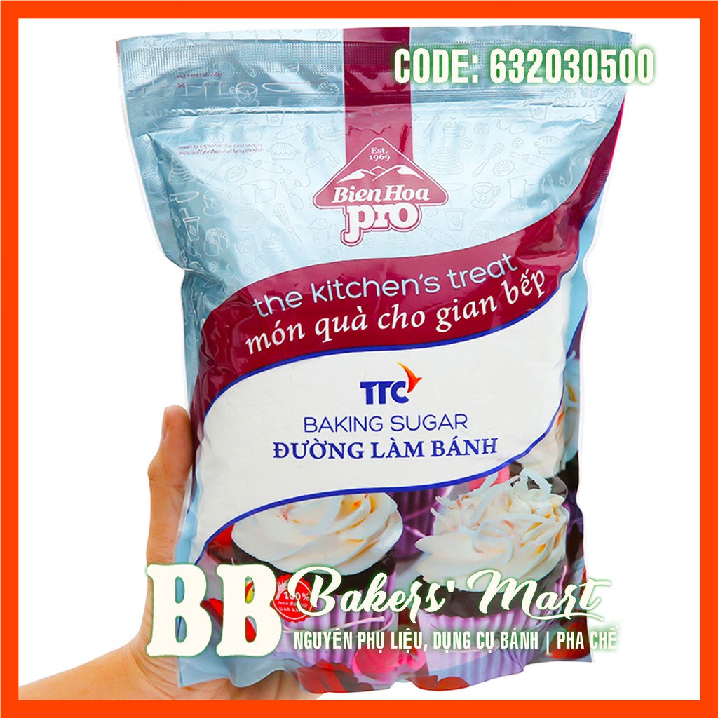 Đường xay mịn nhuyễn làm bánh Biên Hòa PRO - Gói 1kg