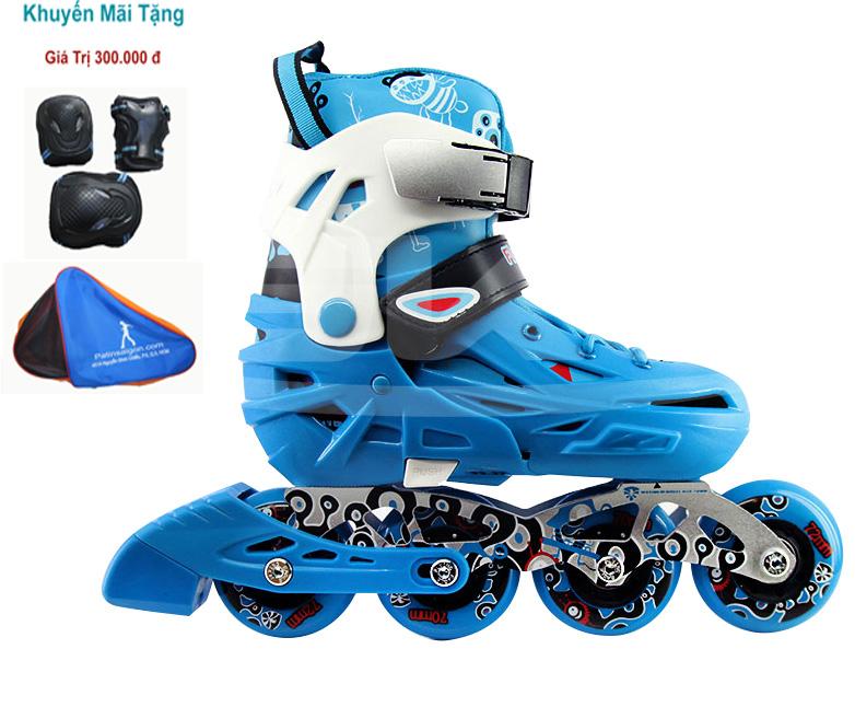 Giày trượt patin cao cấp, giày patin trẻ em flying eagle s5s - tặng ngay bộ bảo vệ chân tay gối