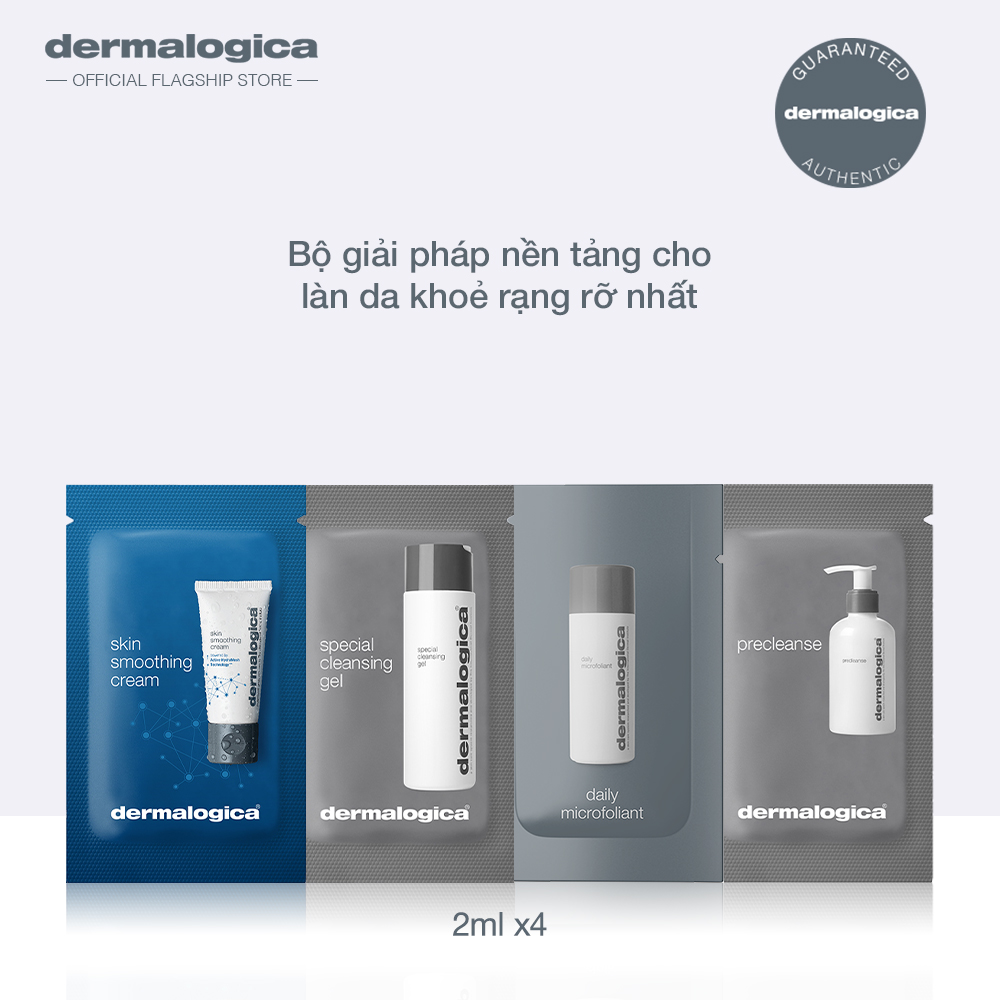 [Hàng tặng không bán] Bộ giải pháp nền tảng cho da sáng rạng rỡ (gồm: Skin Smoothing Creamx1, Special Cleansing Gelx1, Daily microfoliantx1, Precleansex1)