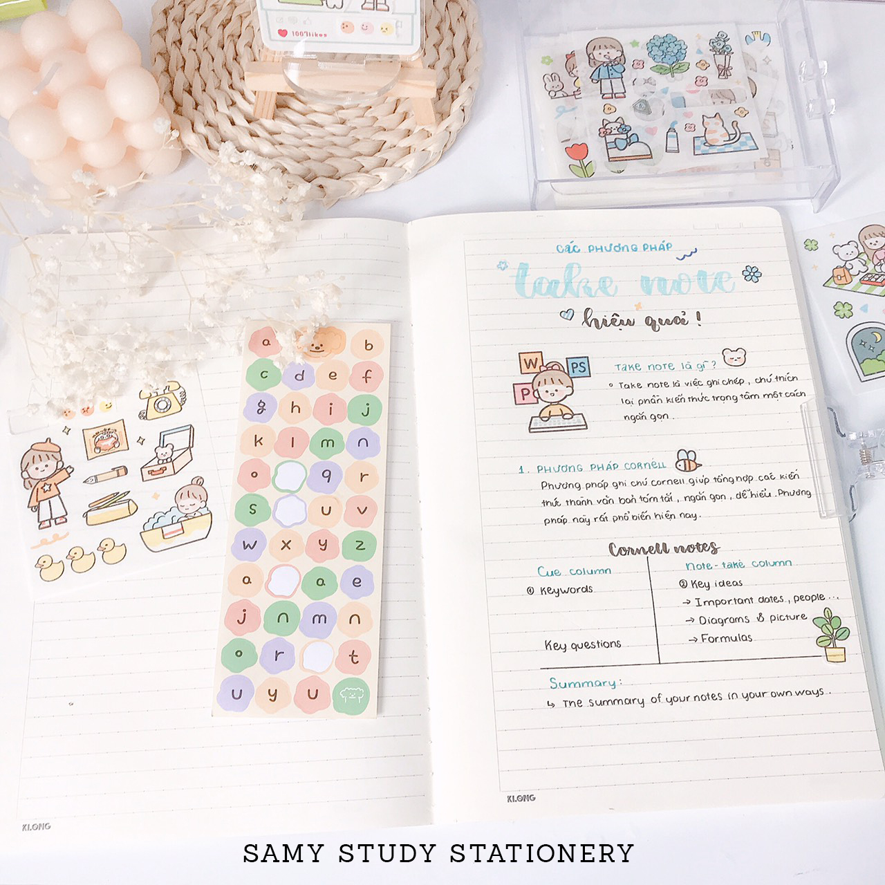 Combo 2 Vở May Dán Gáy Kẻ Ngang Size B5 120 Trang 100GSM KLONG Vở Ghi Chép Học Tập