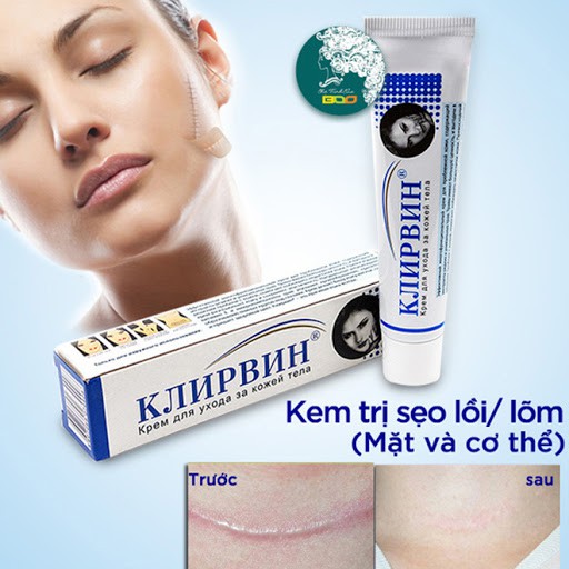 Kem Bôi Sẹo Lồi Klirvin Nga Kjinpbnh 25g