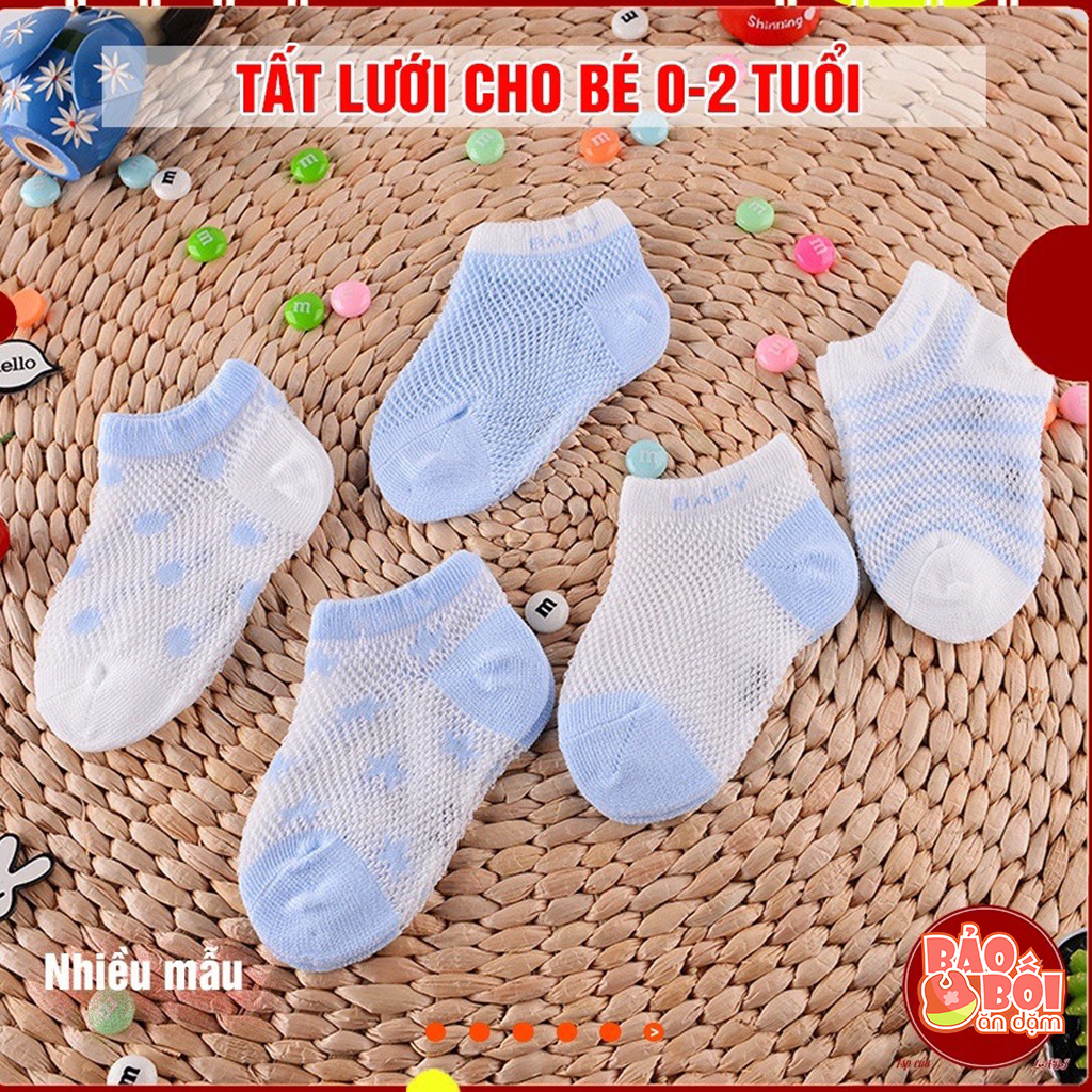 Set 5 đôi tất lưới kiluta xuất hàn , mềm mịn cho bé
