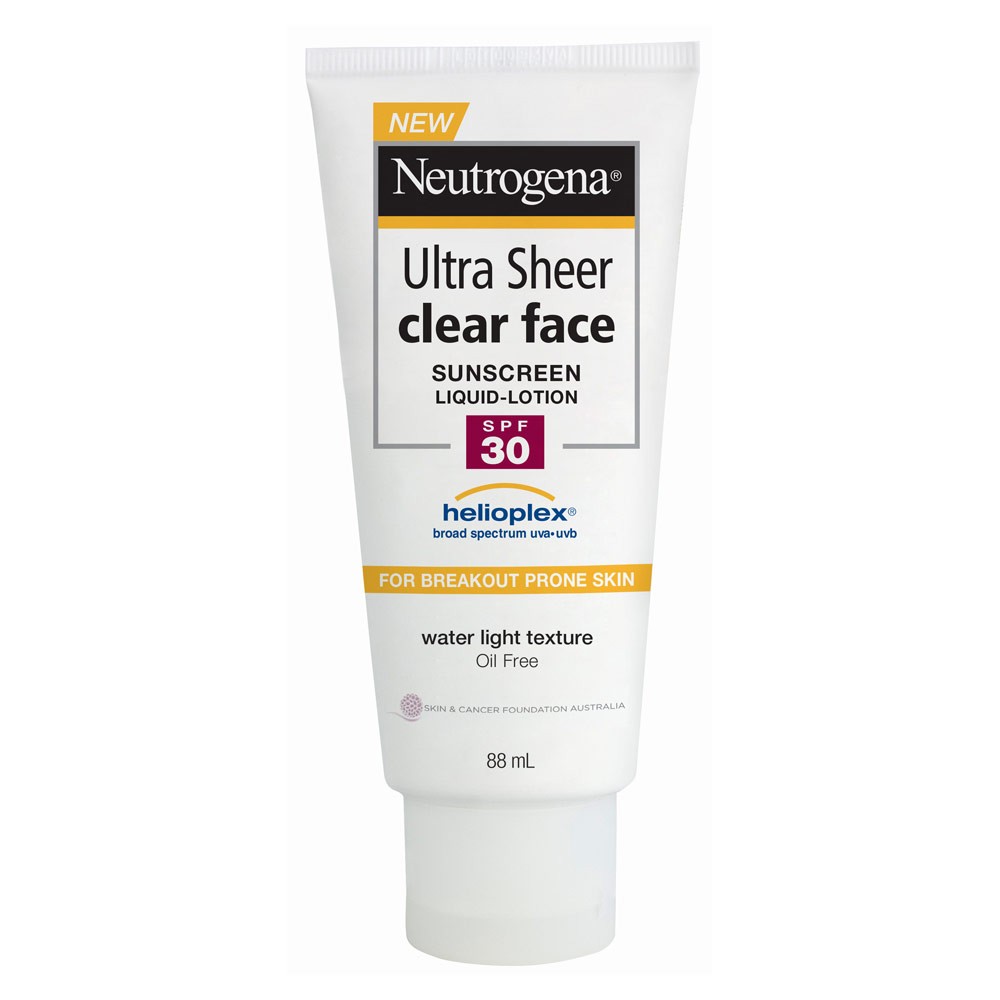 Kem Chống Nắng Da Mặt Neutrogena Ultra Sheer Clear Face Lotion SPF30  88mL