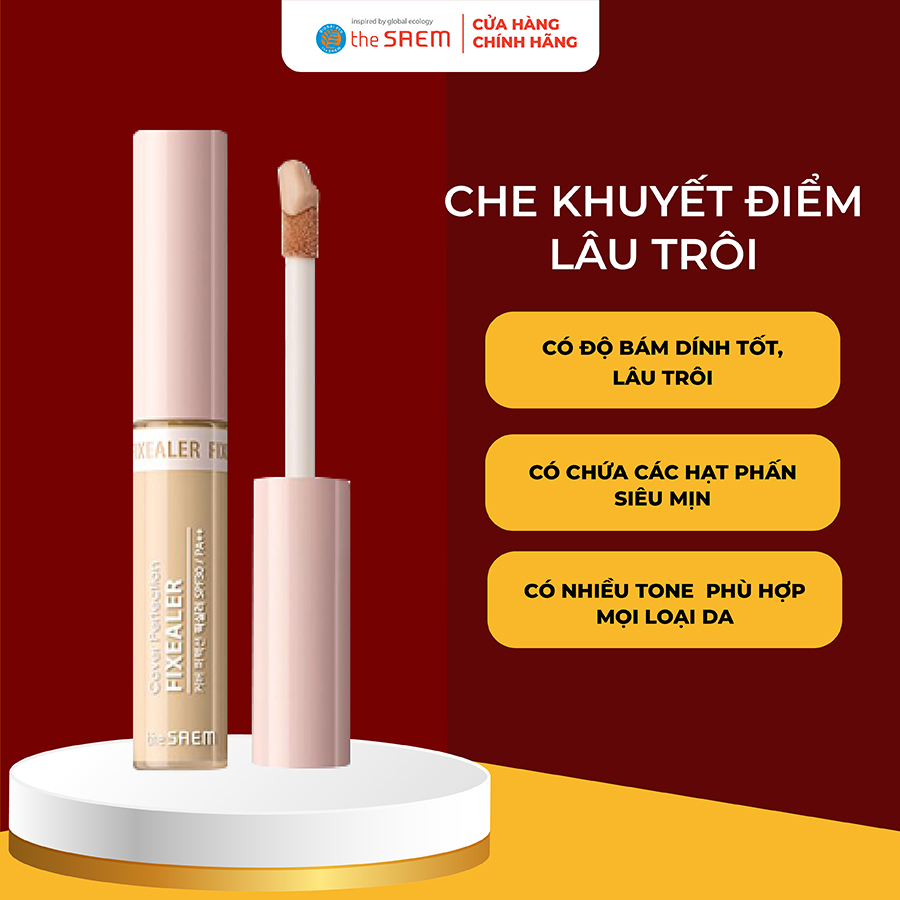 Kem Che Khuyết Điểm Lâu Trôi the SAEM Cover Perfection Fixealer 6.5g