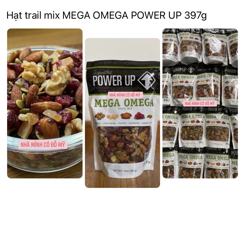 Hạt trail mix omega power up