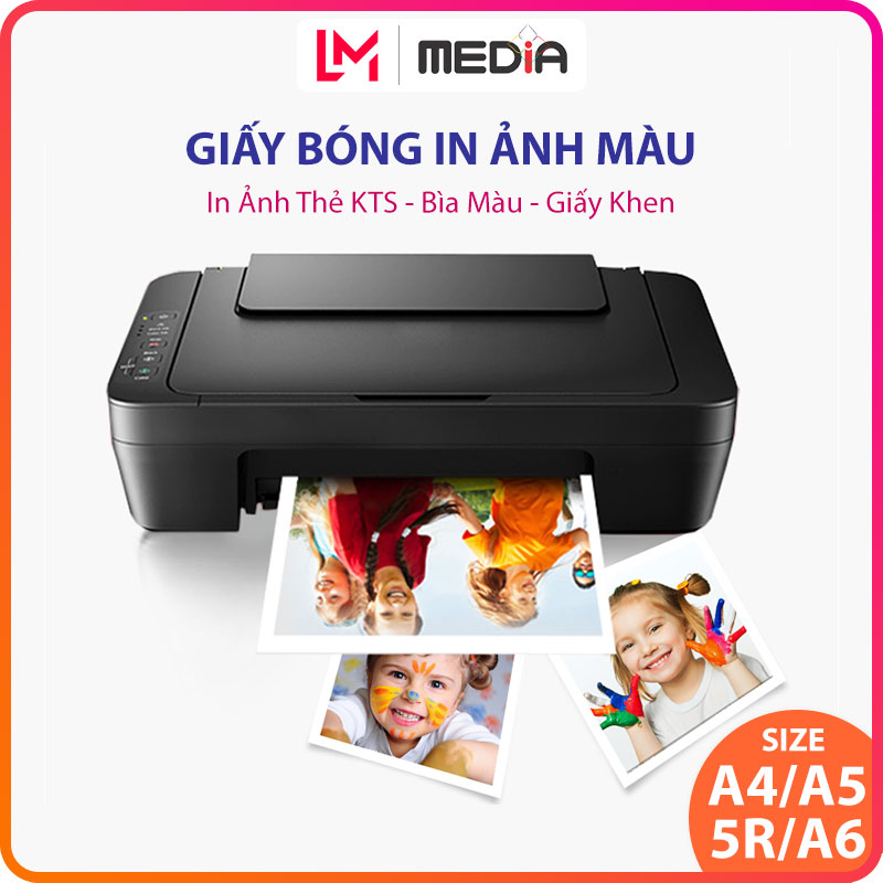Media Inkjet Photo Paper, A4 A5 A6 5R Glossy Paper 50 100 Sheets