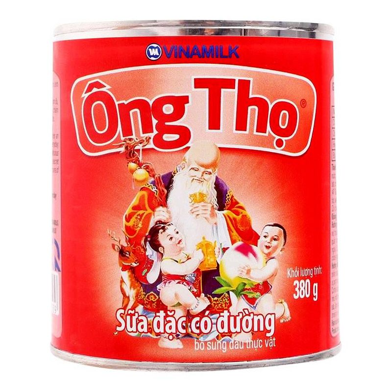 Con bo 2 lon Sữa Đặc Ông Thọ Đỏ Lon 380G
